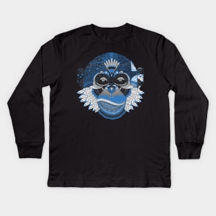 Psychedelic Monkey, Stoned Ape Kids Long Sleeve T-Shirt